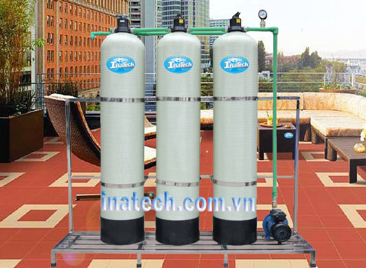 Hệ thống lọc nước đầu nguồn sân thượng cs 4m3/h